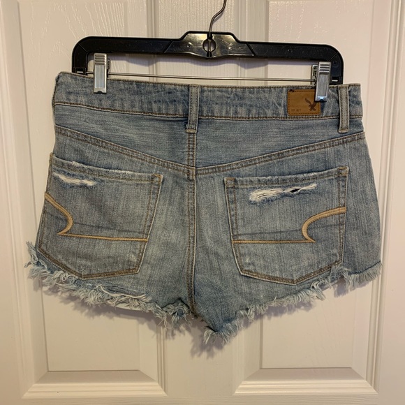 AE High Rise Shortie Denim Shorts - Picture 2 of 4